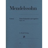 Henle Urtext Editions Mendelssohn - 3 Fantasies ou Caprices Op. 16