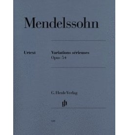 Henle Urtext Editions Mendelssohn - Variations Sérieuses, Op. 54