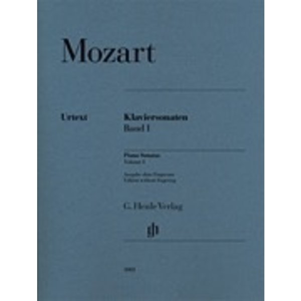 Henle Urtext Editions Mozart - Piano Sonatas Volume 1 - without fingering