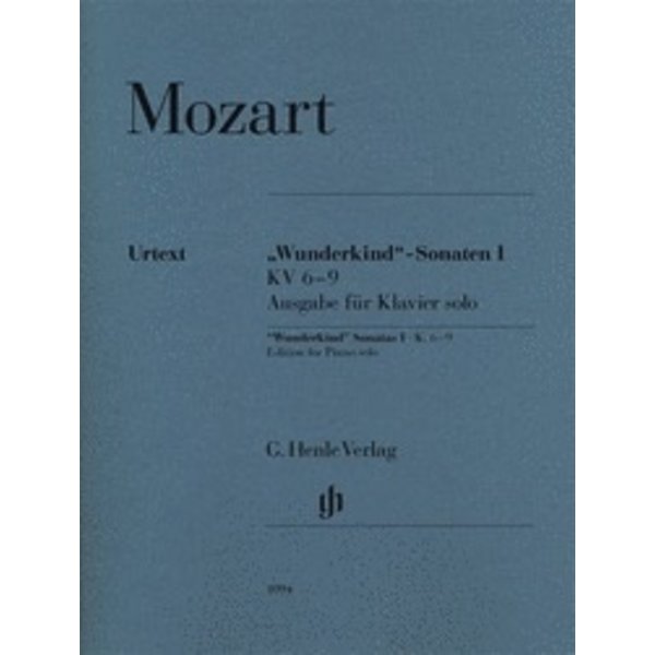 Henle Urtext Editions Mozart - Wunderkind Sonatas, Volume 1, K. 6-9