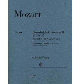 Henle Urtext Editions Mozart - Wunderkind Sonatas, Volume 2, K. 10-15