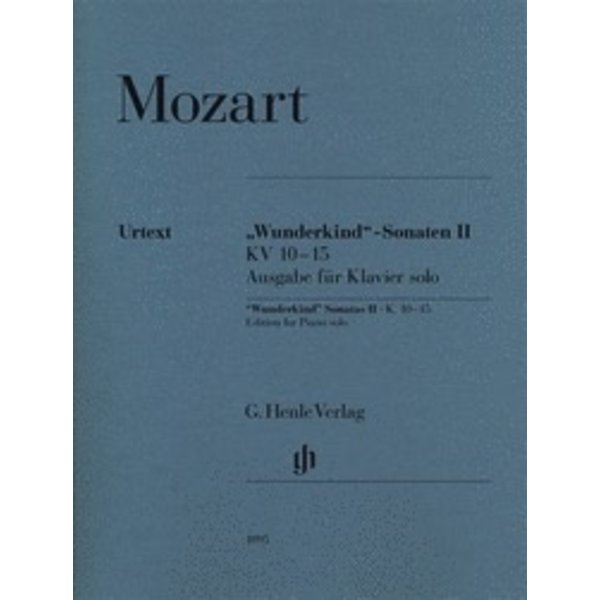 Henle Urtext Editions Mozart - Wunderkind Sonatas, Volume 2, K. 10-15