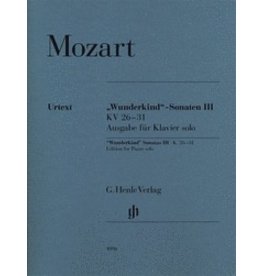 Henle Urtext Editions Mozart - Wunderkind Sonatas, Volume 3, K. 26-31