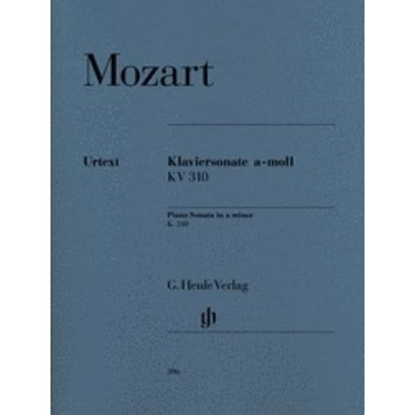 Henle Urtext Editions Mozart - Piano Sonata in A minor K310 (300d)