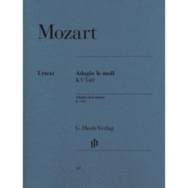 Henle Urtext Editions Mozart - Adagio in B minor K540
