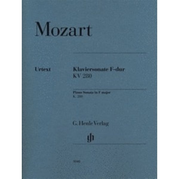 Henle Urtext Editions Mozart - Piano Sonata in F Major K280 (189e)