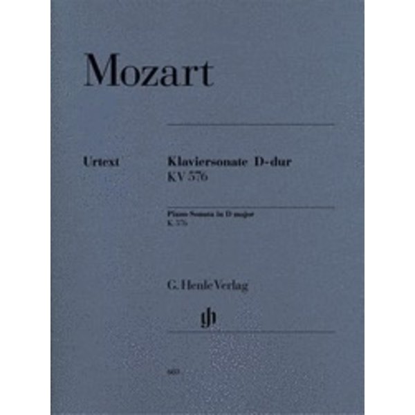 Henle Urtext Editions Mozart - Piano Sonata in D Major K576