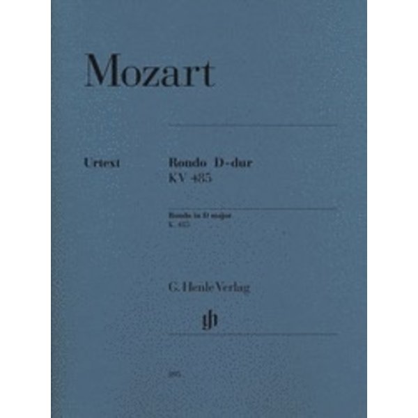 Henle Urtext Editions Wolfgang Amadeus Mozart - Rondo in D Major K. 485