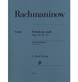 Henle Urtext Editions Rachmaninow - Prélude in G-sharp minor, Op. 32 No. 12