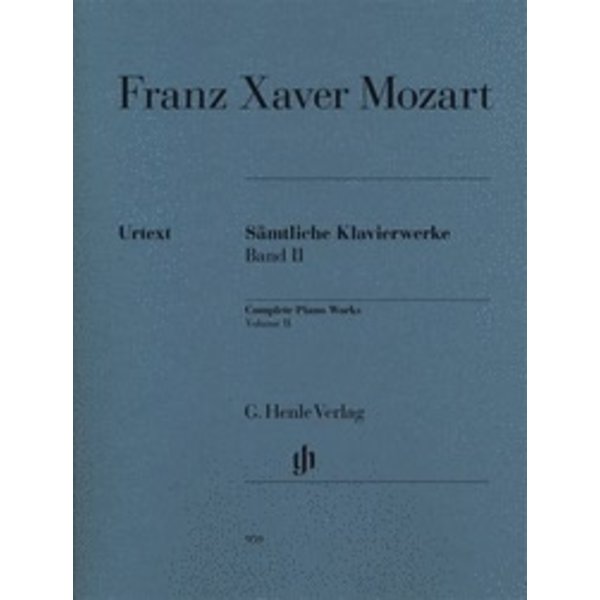 Henle Urtext Editions Franz Xaver Mozart - Complete Piano Works, Vol. II