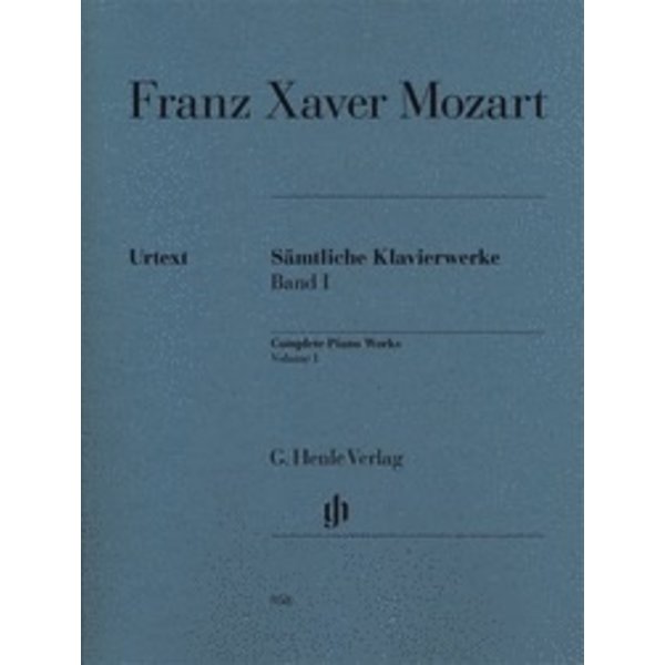 Henle Urtext Editions Franz Xaver Mozart - Complete Piano Works, Vol. I