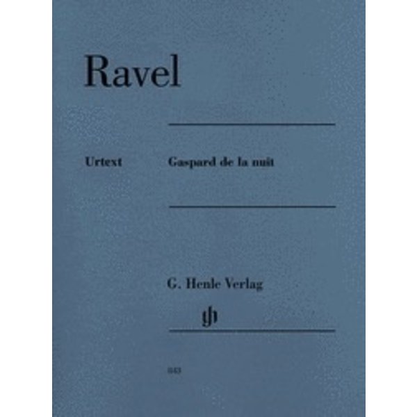 Henle Urtext Editions Ravel - Gaspard de la nuit