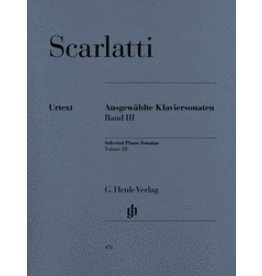 Henle Urtext Editions Scarlatti - Selected Piano Sonatas - Volume III