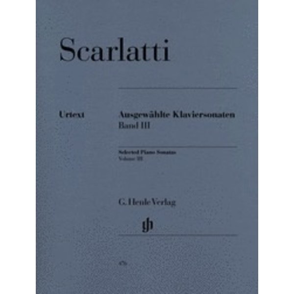 Henle Urtext Editions Scarlatti - Selected Piano Sonatas - Volume III