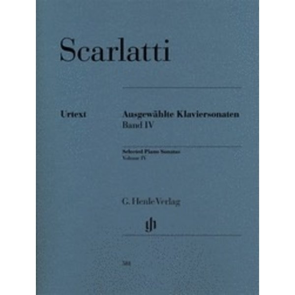 Henle Urtext Editions Scarlatti - Selected Piano Sonatas, Volume IV