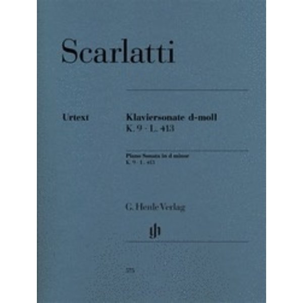 Henle Urtext Editions Scarlatti - Piano Sonata in D minor, K. 9, L. 413