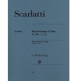 Henle Urtext Editions Scarlatti - Piano Sonata in E Major, K. 380, L. 23