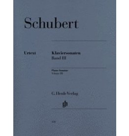 Henle Urtext Editions Schubert - Piano Sonatas - Volume III (Early and Unfinished Sonatas)