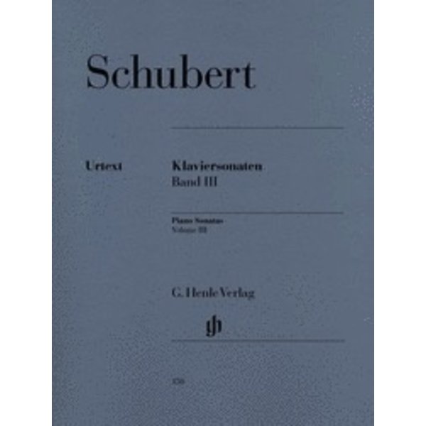 Henle Urtext Editions Schubert - Piano Sonatas - Volume III (Early and Unfinished Sonatas)