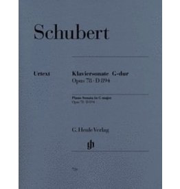 Henle Urtext Editions Schubert - Sonata G Major Op. 78 D 894