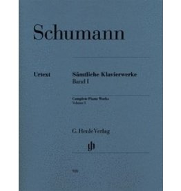 Henle Urtext Editions Schumann - Complete Piano Works - Volume 1