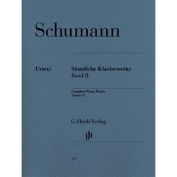 Henle Urtext Editions Schumann - Complete Piano Works - Volume 2