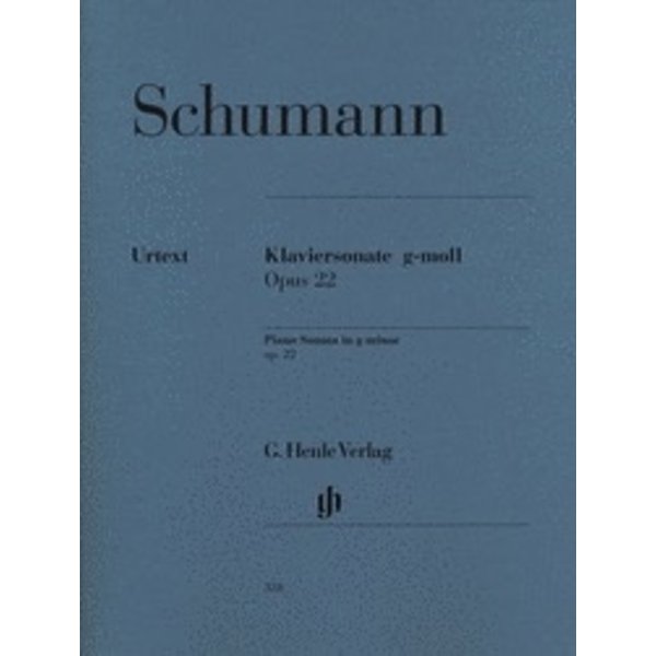 Henle Urtext Editions Schumann - Piano Sonata in G minor, Op. 22 (with Original Last Movement)