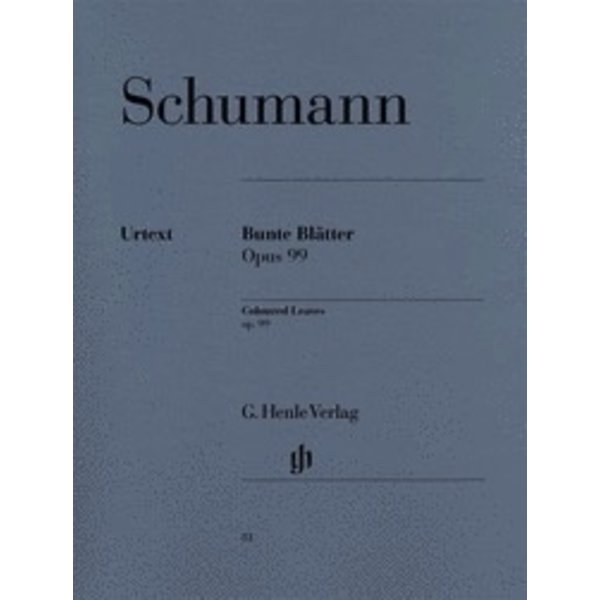 Henle Urtext Editions Schumann - Coloured Leaves (Bunte Blätter) Op. 99