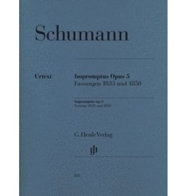 Henle Urtext Editions Schumann - Impromptus, Op. 5 (Versions 1833 and 1850)