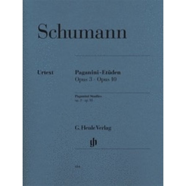Henle Urtext Editions Schumann - Paganini Studies, Op. 3 and Op. 10
