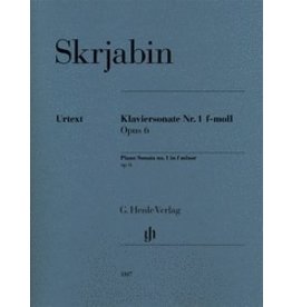 Henle Urtext Editions Skrjabin - Piano Sonata No. 1 in F minor, Op. 6