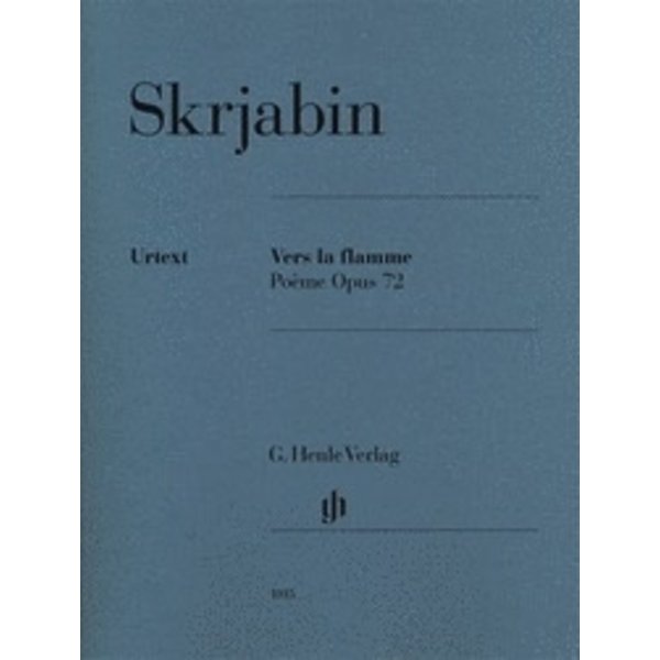 Henle Urtext Editions Skrjabin - Vers la flamme (Poème), Op. 72