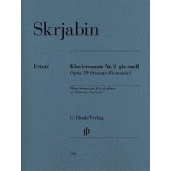 Henle Urtext Editions Skrjabin - Piano Sonata No. 2 in G-sharp minor, Op. 19