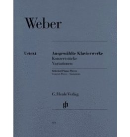 Henle Urtext Editions Weber - Selected Piano Works (Concert Pieces, Variations)