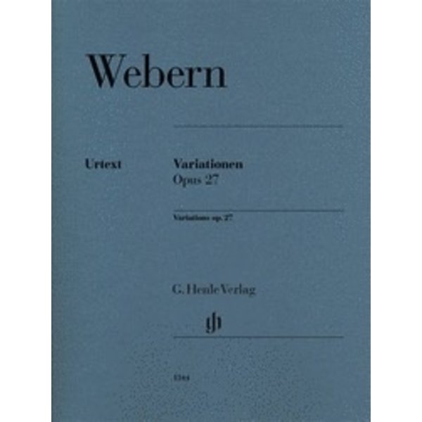 Henle Urtext Editions Webern - Variations Op. 27