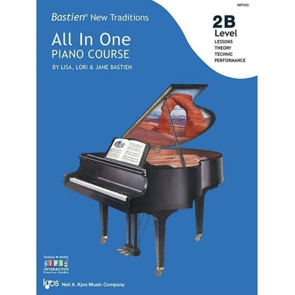 Kjos Bastien New Traditions: All In One Piano Course - Level 2B