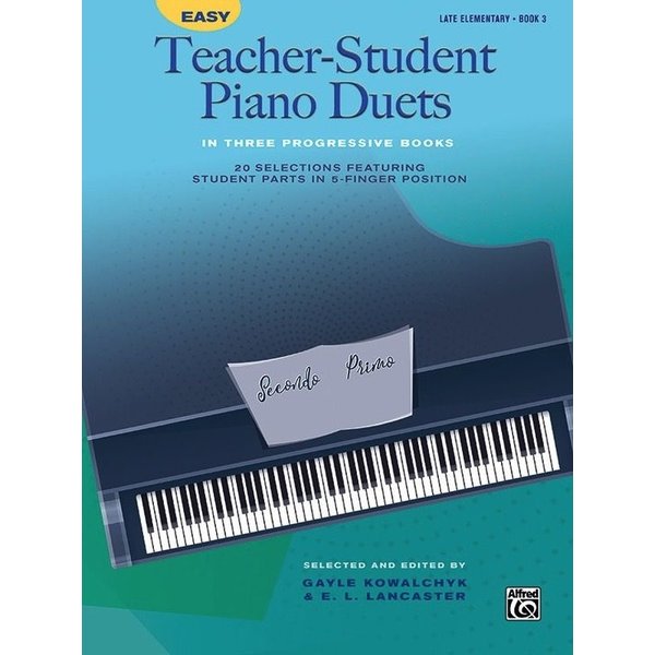 Alfred Music Easy Teacher-Student Piano Duets in Three Progressive Books - Book 3