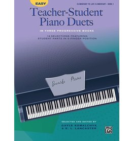Alfred Music Easy Teacher-Student Piano Duets in Three Progressive Books - Book 2