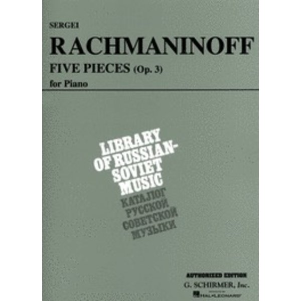 Schirmer 5 Pieces, Op. 3 (VAAP Edition)