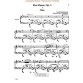 Schirmer 5 Pieces, Op. 3 (VAAP Edition)