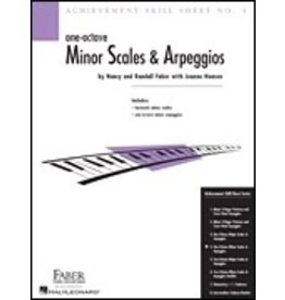 Faber Music Achievement Skill Sheet No. 4: One-Octave Minor Scales & Arpeggios