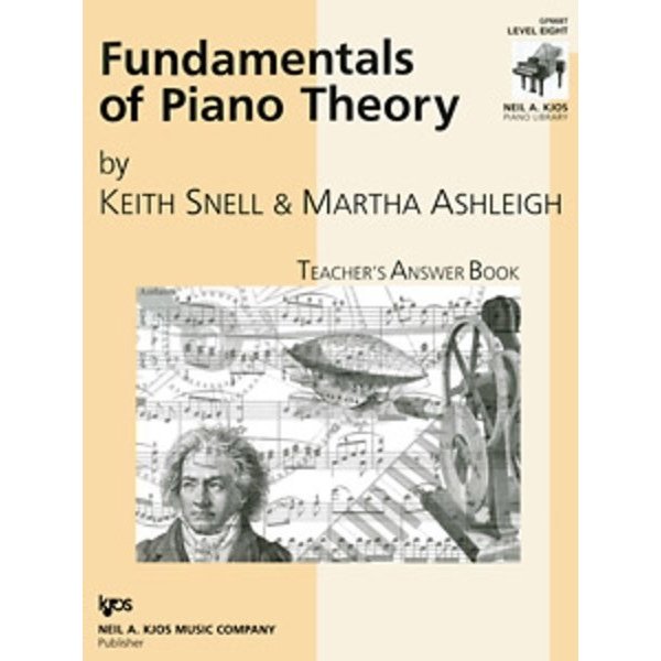 Kjos Keith Snell Fundamentals of Piano Theory, Level 8 - Answer Book