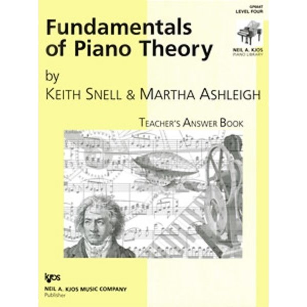 Kjos Keith Snell Fundamentals of Piano Theory, Level 4 - Answer Book