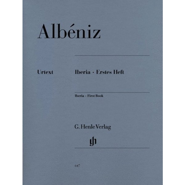 Henle Urtext Editions Albeniz - Iberia - First Book
