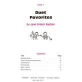 Kjos Bastien - Duet Favorites, Level 1 (NFMC)