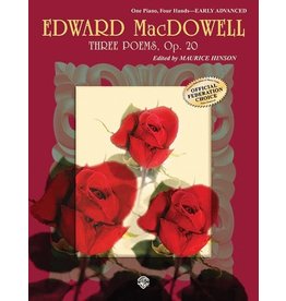 Alfred Music MacDowell - Three Poems, Op. 20 (1p, 4h)
