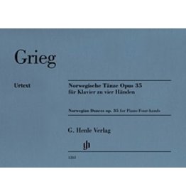 Henle Urtext Editions Grieg - Norwegian Dances Op.35 Piano Duet for 4 Hands (NFMC)