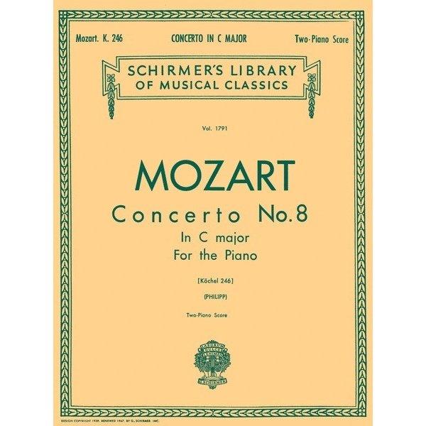 Schirmer Mozart - Concerto No. 8 in C, K.246 (NFMC)