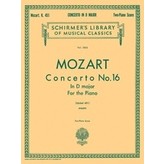 Schirmer Mozart - Concerto No. 16 in D,  K.451 (NFMC)