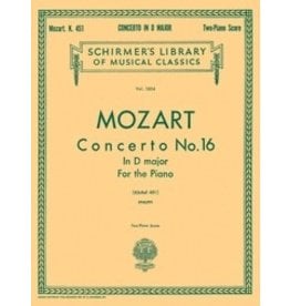 Schirmer Mozart - Concerto No. 16 in D,  K.451 (NFMC)